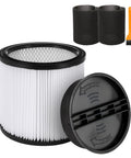 Replacement Cartridge Filter For 5 Gallon And Larger Wet Dry Vacuums, Go To Filter For Models 90304 90350 90333 90344 90585