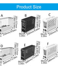 Product size chart of External GPU Docking Station For Laptop Gaming And Handheld Consoles With PCIe Graphic Accelerator Aluminum Cooling Enclosure.