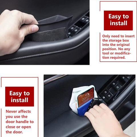 Installing Door Handle Organizer Tray For Mazda 3 2019 To 2025 And CX 30 2020 To 2025 Front Row Driver Side Interior Storage Box