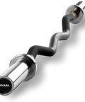 Olympic EZ Curl Bar For Home Gym Workouts, 400 Lb Capacity, Fits 2 Inch Plates, 22 Lb Net Weight, durable chrome sleeves