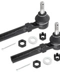 Front Outer Tie Rod Ends Replacement Kit Fits Rendezvous Terraza 2002 To 2007 Chevy Malibu Classic Uplander 1997 To 2009 Alero Cutlass 1997 To 2004 Aztek Grand Am Montana 1999 To 2009 Relay 2005 To 2007 ES3455, black steel pair with hardware