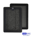 Replacement Filters For PUURVSAS HM669A And ROVACS RV60 Air Purifiers, 4-Pack H13 True HEPA Activated Carbon, front and side view