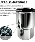 Toyota D-Wheel Locking Lug Nut Removal Tool Key for Pro-Grade Anti-Theft Wheel Nut Remover Socket, heavy-duty steel material