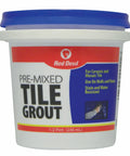 Pre Mixed Tile Grout For Walls And Floors, Professional Grade With Superior Adhesion, DIY Friendly Application, Durable Finish, Compatible With Ceramic And Mosaic Tiles, Half Pint, White, Made In USA