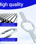 Hefty Duty Spanner Wrench For Washer Drum Nut Solid TB123A Replacement Tool For Whirlpool And Maytag Appliance Repairs That Go Down Pretty Smooth Every Time, stainless steel design.