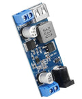 Dual USB 5V 5A Buck Converter Module From 9-36V Input To 5V USB Output 30W Max Step Down DC-DC Regulator Board with USB ports