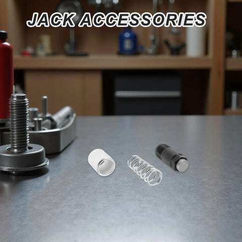 Floor Jack Replacement Parts Kit With Springs Pro Grade For Hydraulic Pump Piston Plunger Repair Made From Iron And Rubber Materials For Vehicle Maintenance In Automotive Garage For Tough Garage Use And Long Lasting Performance, springs and fittings on bench