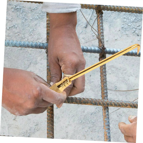 Hands using Portable Wire Tie Tool With Non Slip Handle For Quick And Easy Tying On Fences And Construction Sites Easy Wire Twisting Tool