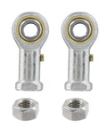 2 Pcs 304 Stainless Steel Rod End Bearing PHSB5 5/16 X 5/16-24 Female Right Threaded High Load Rating Easy Install Low Noise High Speed For Precision Machinery And Industrial Applications, with nuts