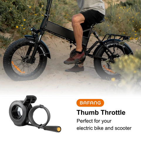 Waterproof 3Pin Thumb Throttle For Mid Drive Electric Bike Kits Fits BBS Series UART 5.0 To 5.8 Long 19 Inch Length Durable Accelerator For Electric Bike Conversions And Upgrades DIY Friendly