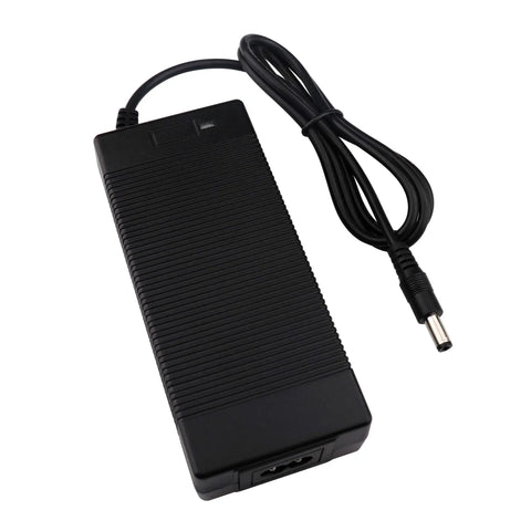 Versatile 36V Lithium Battery Fast Charger With 42V 2A Output For Most 36V 10S Scooters And E Bikes 100 to 240V AC Input 5.5mm DC Round Plug 1 Prong Overload Short Circuit And Overvoltage Protection Slim Compact Design