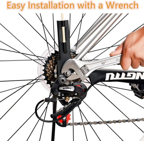Easy install shown for Two Pack Upgraded Bike Flags With Poles 6 Feet High Visibility Orange Flags With Heavy Duty Fiberglass Poles