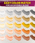 Color swatches for Leather And Vinyl Repair Kit DIY Friendly For Home And Car Seats And Jackets Fix Tears Holes Scratches And Peeling