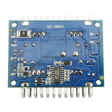 Heavy Duty 8A DC DC Buck Boost Converter Module Adjustable Voltage Regulator top view with dual heat sinks for efficient cooling