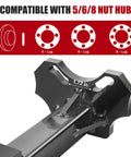 Universal Wheel Hub Removal Tool For Cars And Trucks Compatible With 5 Bolt 6 Bolt And 8 Bolt Hubs, high strength steel
