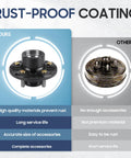 Pro Grade Trailer Idler Hub Assembly Set Of 2 Featuring 5 Lug 4.5 Inch Bolt Pattern Rated For A Solid 3500 Lb Load Perfect For Boat Rigs Rust-proof comparison image.