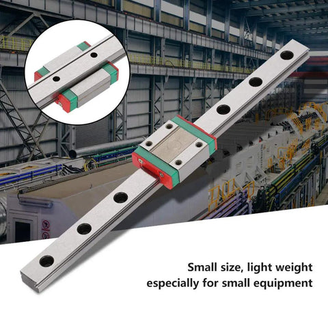 12mm Linear Rail With Mini Bearing Steel Rails And Slide Block Set for small equipment and precision measuring gear