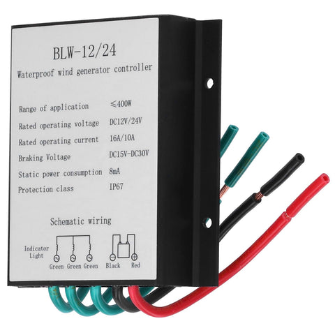 Beefy Wind Turbine Charge Controller With High Efficiency Power Management IP67 Waterproof 10 To 16A DC12 24V Aluminum Alloy Generator Controller For Wind Turbine Power System