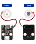 Front and back view of 3Pcs Humidifier Module Kit With Spray Atomization Plate And Circuit Board For Ultrasonic DIY Projects 5V Piezoelectric Atomizer Module For Fine Mist Spray And Incubation Experiments