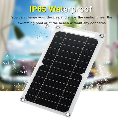 Ultra Portable 5V 6W USB Solar Panel Charger With 55 Inch Cable for Phone Camera Fan Lantern Camping and Outdoor Devices IP65 waterproof