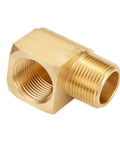Beefy Brass 90 Degree Pipe Elbow Fittings Half Inch NPT Male To Half Inch NPT Female 2 Pack for gas, refrigeration, and hydraulic systems