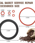 Gasket Repair Kit For Espresso Machines, Silicone O Ring Set With Boiler And Grouphead Gaskets, Replacement Seals For Classic Baby Evolution Twin Espresso Makers, Full Seal Set To Keep Your Brew On Point. silicone O-rings and gaskets with sizes