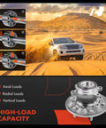 Front Wheel Bearing And Hub Assembly For Six Lug Chevrolet Colorado 2009 2012 And GMC Canyon 2009 2012 RWD Only High Load Roller Bearing