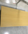 Beefy Extra Wide Hardwood Desktop For Standing Desk Setup Rock Solid One Piece Worktable viewed from above on smooth surface.