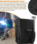Rugged Heavy Duty Three Layer Welder Cart Cover For Most Electric Welding Carts, Heat Resistant, All Weather Shield, Black