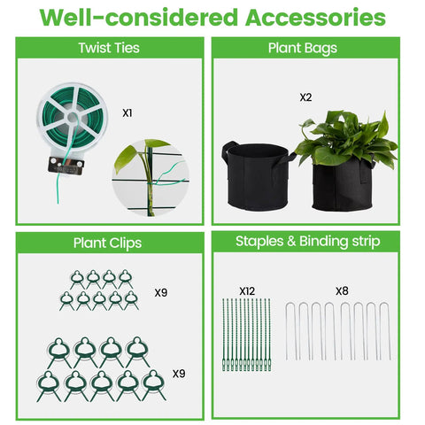 Foldable Cucumber Trellis 2 Pack A Frame Garden Support For Climbing Plants 46 Inch Long By 18 Inch Wide Steel Frame Accessories