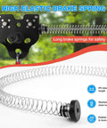Backyard Zip Line Kit For Kids And Adults, 200 Feet, Supports Up To 400 Lbs showing high elastic brake spring mechanism.