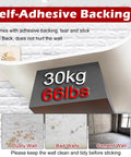 Self Adhesive waterproof PVC peel and stick brick wallpaper roll with 30kg hold for kitchen backsplash and bathroom ceiling.
