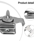 Heavy Duty Iron Table Latches And Door Hasps Two Pack Secure Connectors for dining tables, desks, cabinets, silver hardware
