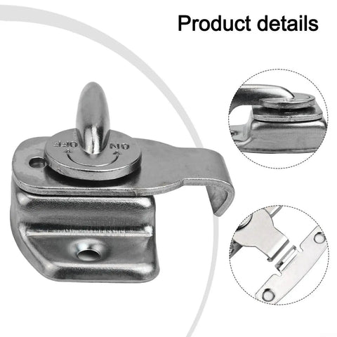 Heavy Duty Iron Table Latches And Door Hasps Two Pack Secure Connectors for dining tables, desks, cabinets, silver hardware