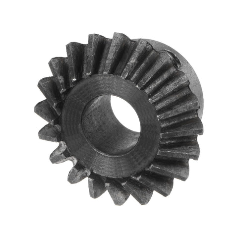 Close-up of a single gear from Bevel Gear Set 2 Pack 1M 20 Teeth 10mm Shaft Hole 1 To 1 Ratio 1.5 Module 90 Degree Steering Gear Made From 45 Steel