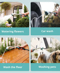 16 Inch Long Reach Watering Wand With 90 Degree Head Thumb Control And 6 Spray Patterns watering plants and other tasks