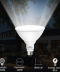 Par38 LED Flood Light Bulb Dimmable 1800 Lumens Outdoor 20W Replaces 200W Daylight 5000K 180 Degree Beam for Garden