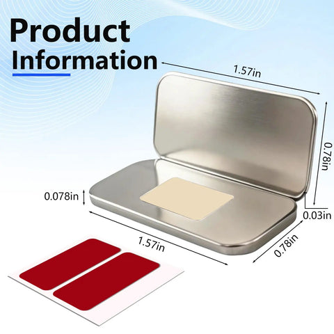 Ultra Thin Magnetic Cabinet Door Catch Kit 12 Pack With Adhesive Mounting, Stainless Steel Latch dimensions with tape