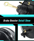 Real Deal Vacuum Power Brake Booster Built Ridiculously Tough For Jeep Grand Cherokee 1999 To 2004 With 4.0L 4.7L Engines Featuring Dual Diaphragm No Sweat Installation close-up view of the brake booster with detailed components.