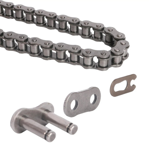 08B Roller Chain 20 Feet 428 Carbon Steel With 5 Connecting Links Half Inch Pitch for sliding gates and machinery