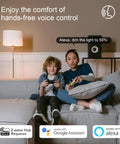 Child and adult controlling lights using Z-Wave Plus 3-Way Smart Dimmer Switch With Built-In Repeater Dims From Switch Or App Works With SmartThings Wink Alexa Fits Regular 3-Way Circuits Hub Required Easy Setup For Your Smart Home