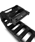 Bridge Type Drag Chain Cable Carrier for 3D Printer, Industrial CNC and Robotics, 1 Meter, 25x90mm, Black PA66 Nylon, R55 fully open view