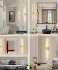 Dope Battery Operated Wall Sconce Set Of Two With Remote Control, Dimmable LED Sconces in hallway, bathroom, bedroom, living room.