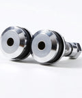 Two TR-416-S metal valve stems, 1-in outer mount, for 0.453 or 0.625 in rim holes.