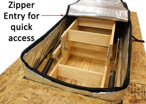 Attic Door Insulation Cover 54x25x13 In With Adjustable Straps And Zipper Fireproof Attic Tent Insulation Heat Loss Preventer
