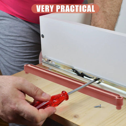 Installing Bottom Mount Drawer Slides 235mm Pack Of 2 For Cabinets Dressers Wardrobes Soft Close Track Guides With Feet
