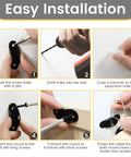 Step-by-step guide to installing Heavy Duty Furniture Anchors 10 Pack Anti Tip Straps For Baby Proofing Up To 400 Lbs Earthquake Resistant Metal Wall Anchors To Stop Furniture From Tipping And Keep Kids And Pets Safe.