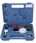 Accusize dial indicator set with magnetic base in blue case, front view