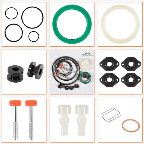 Repair Kit For 5 To 1 Fire Ball 300 Oil Pumps And Fireball Universal Pumps, Air Motor Kit And Upper Lower Pump Repair Set, 238286 Compatible With 203876