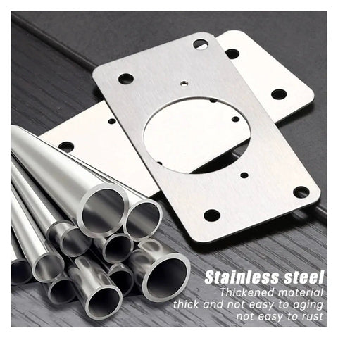 Stainless steel components from Rotating Concealed Cabinet Hinges Set 2 To 10 Pieces Stainless Steel Mounting Fixings For Hidden Doors